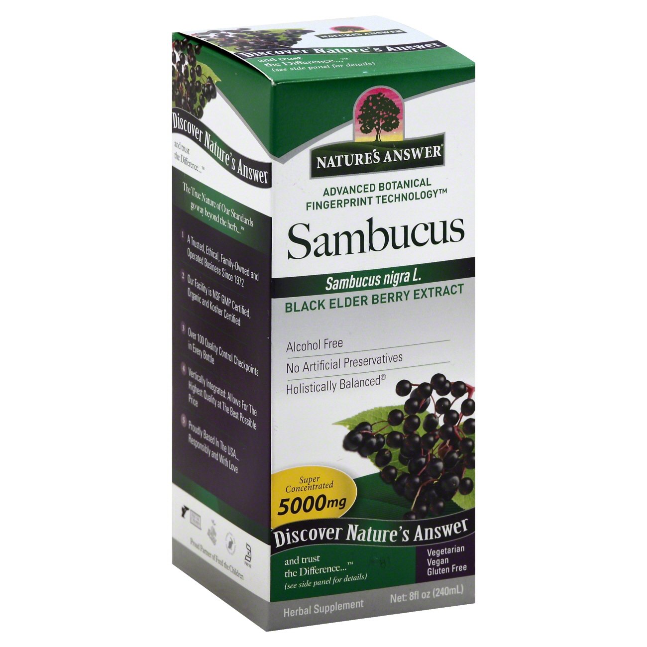 Nature's Answer Liquid Sambucus Super Concentrated, 8 oz