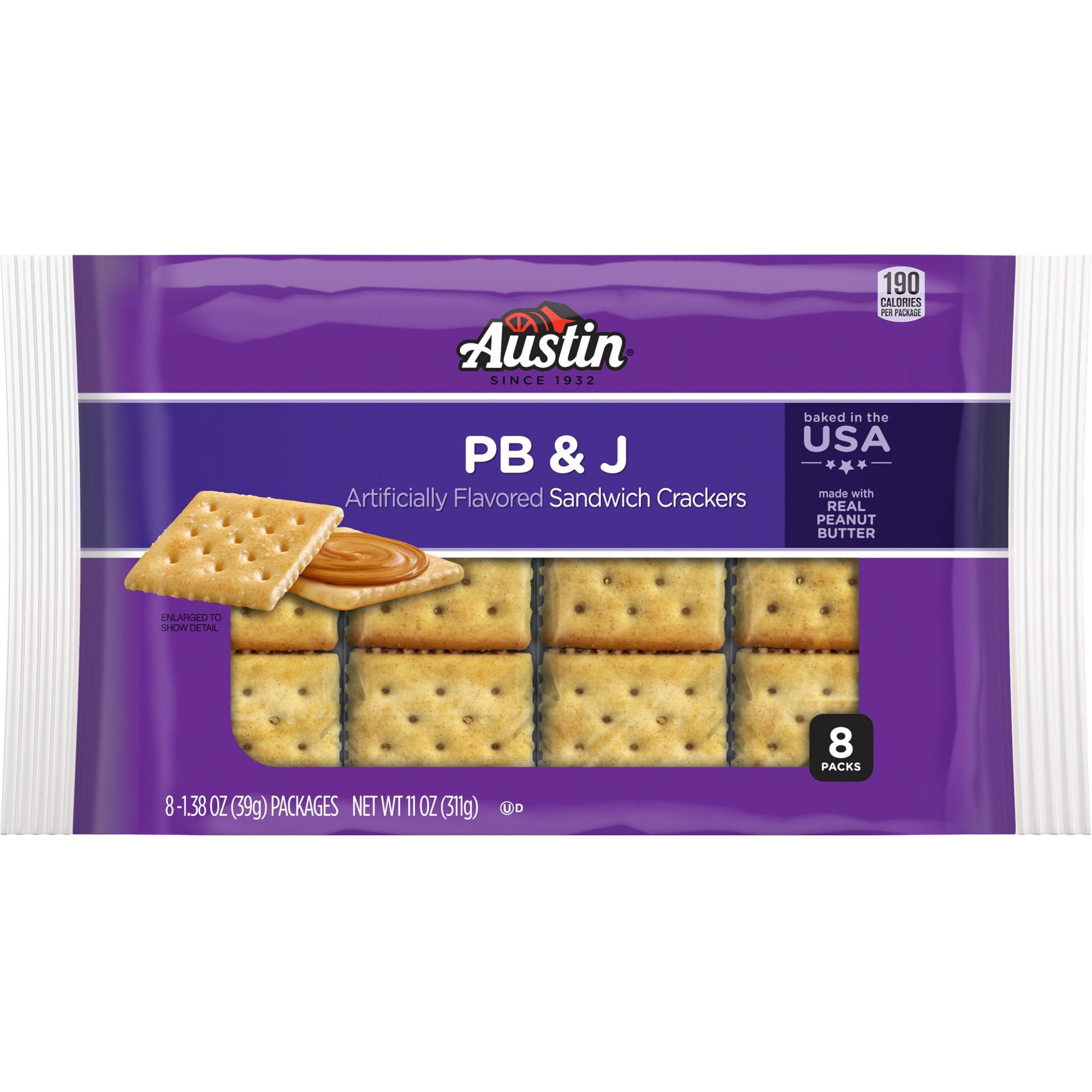 Austin Sandwich Crackers Pb And J Shop Crackers Breadsticks At H E B