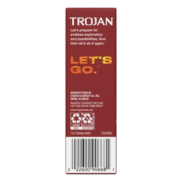 Trojan Double Ecstasy Lubricated Condoms, 10 ct