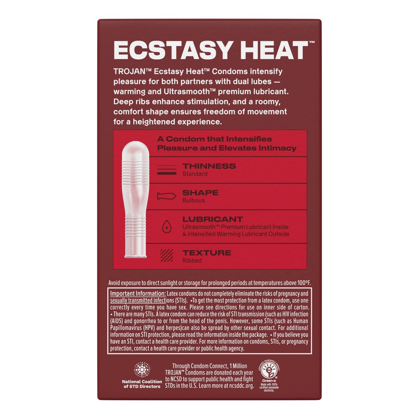 Trojan Double Ecstasy Lubricated Condoms; image 6 of 8