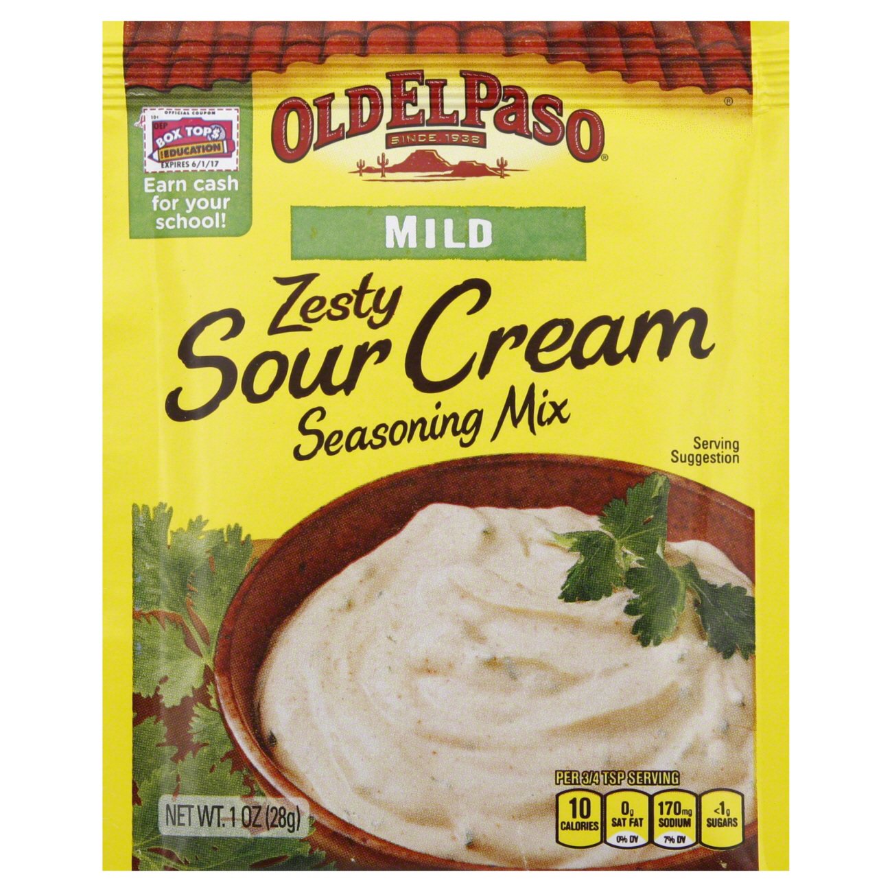 Old El Paso Mild Zesty Sour Cream Seasoning Mix Shop Salsa & Dip at HEB