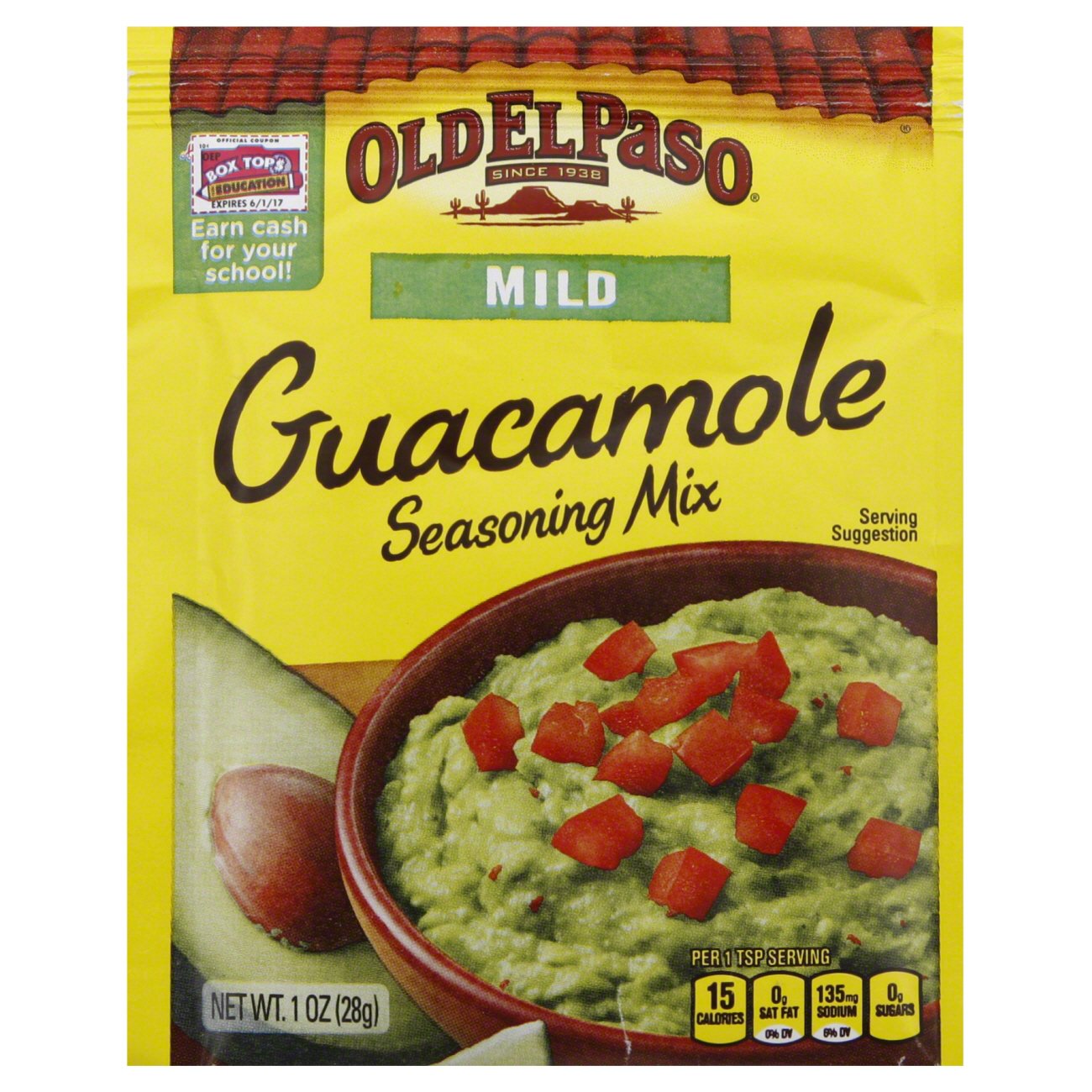 Old El Paso Mild Guacamole Seasoning Mix Shop Salsa & Dip at HEB