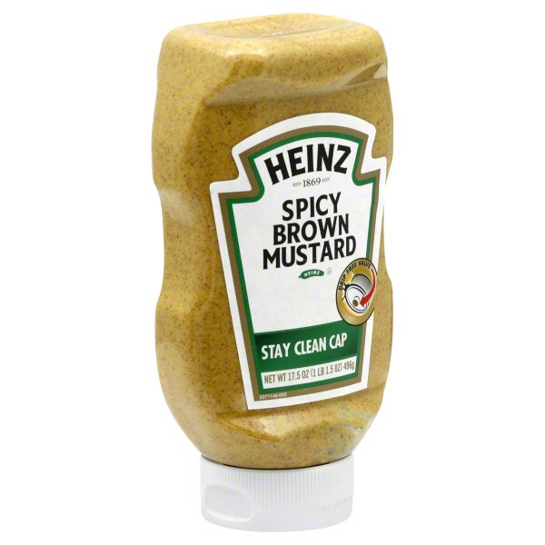 Heinz Stay Clean Cap Spicy Brown Mustard - Shop Mustard at H-E-B