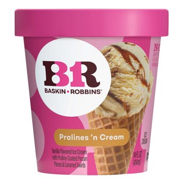 Baskin Robbins Pralines 'N Cream Ice Cream