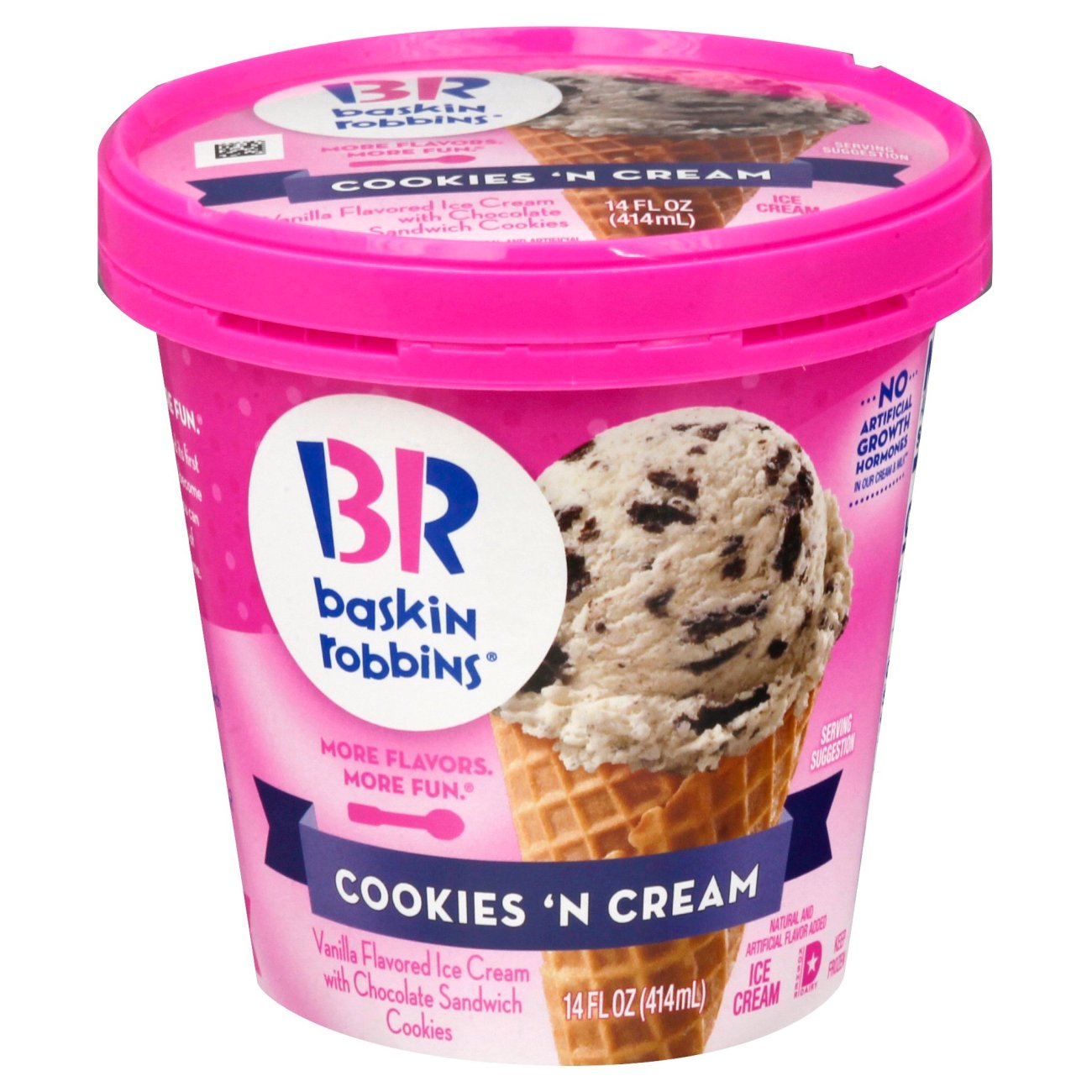 Baskin Robbins Cookies N Cream Ice Cream Shop Ice Cream At H E B