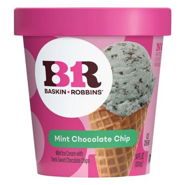 Baskin Robbins Mint Chocolate Chip Ice Cream