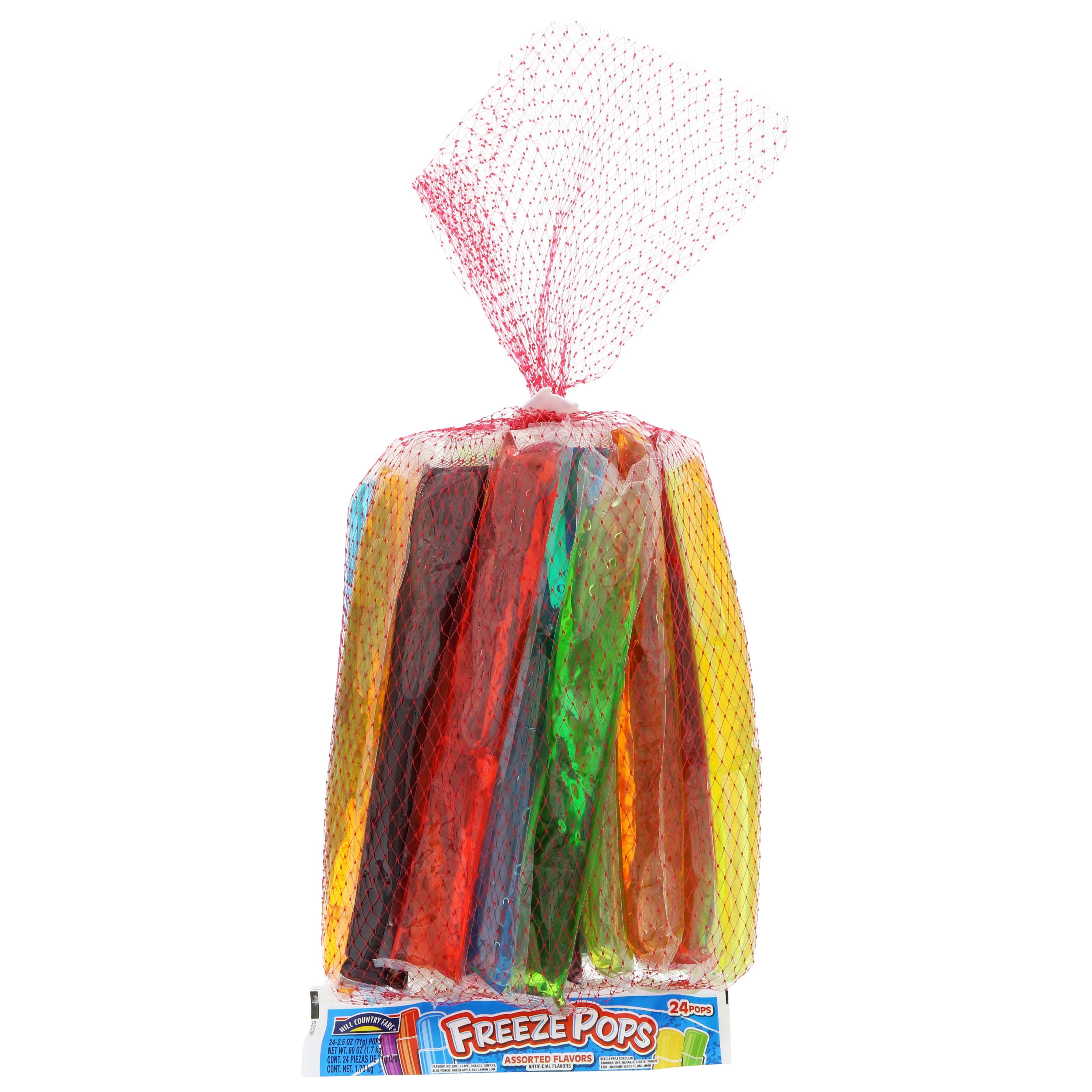 Hill Country Fare Assorted Flavors Freeze Pops - Shop Bars & Pops at H-E-B