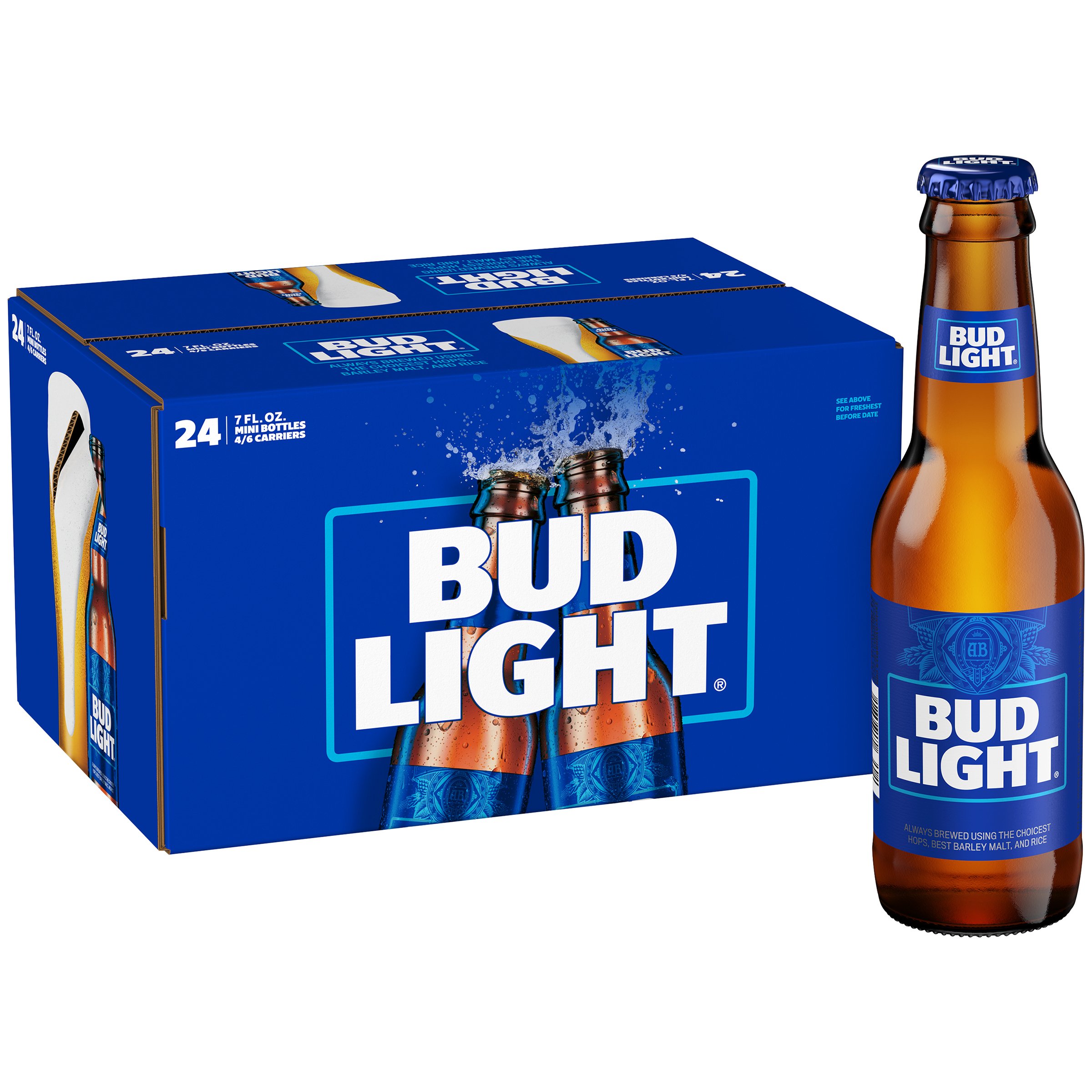 Bud Light Azulitas Beer 7 oz Bottles - Shop Beer at H-E-B