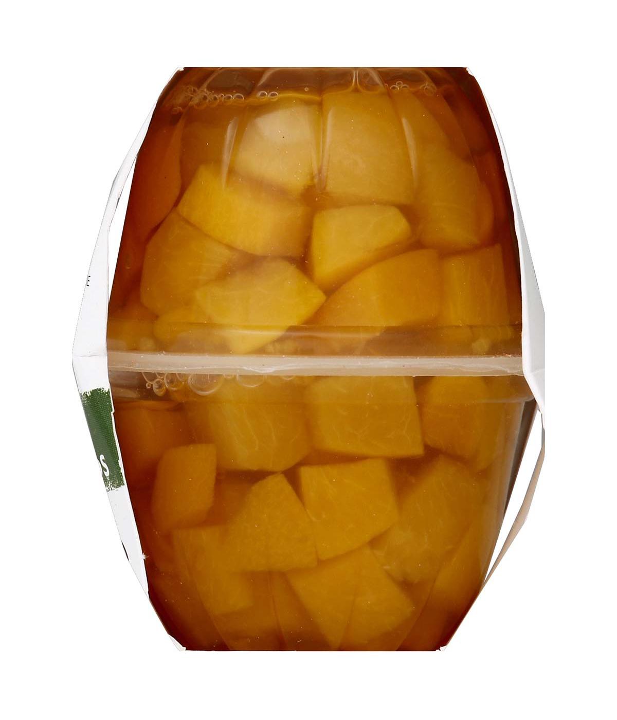 H-E-B Organics Diced Yellow Cling Peach Snack Bowls; image 2 of 2