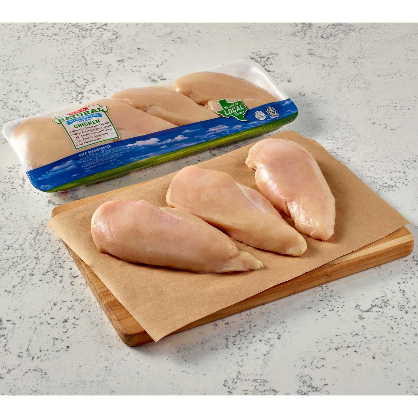 H-E-B Natural Boneless Chicken Breasts; image 2 of 4