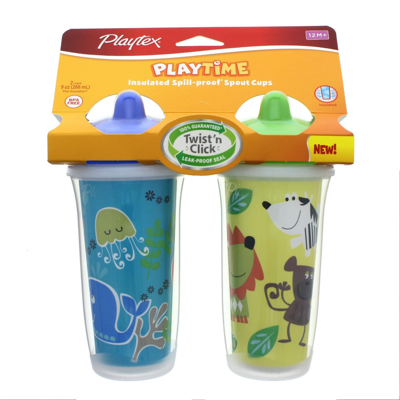 Playtex PlayTime 9 OZ Insulated Spill-Proof Cups, Assorted Colors; image 1 of 4