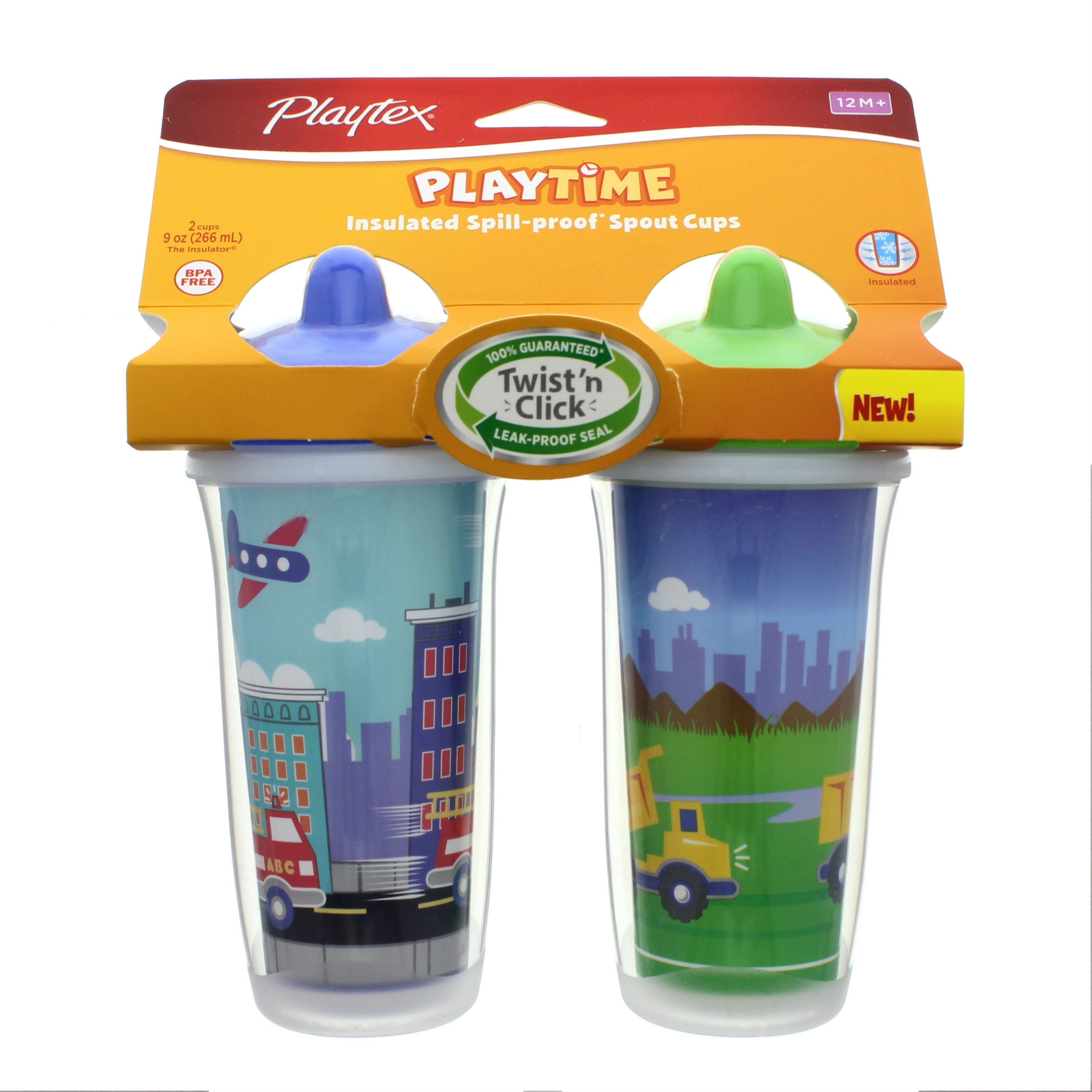 2) Brand New Playtex twist 'n click sippy cups - Cups & Mugs