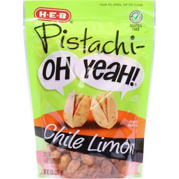H-E-B Pistachi-OH YEAH! Pistachios - Chile Limón
