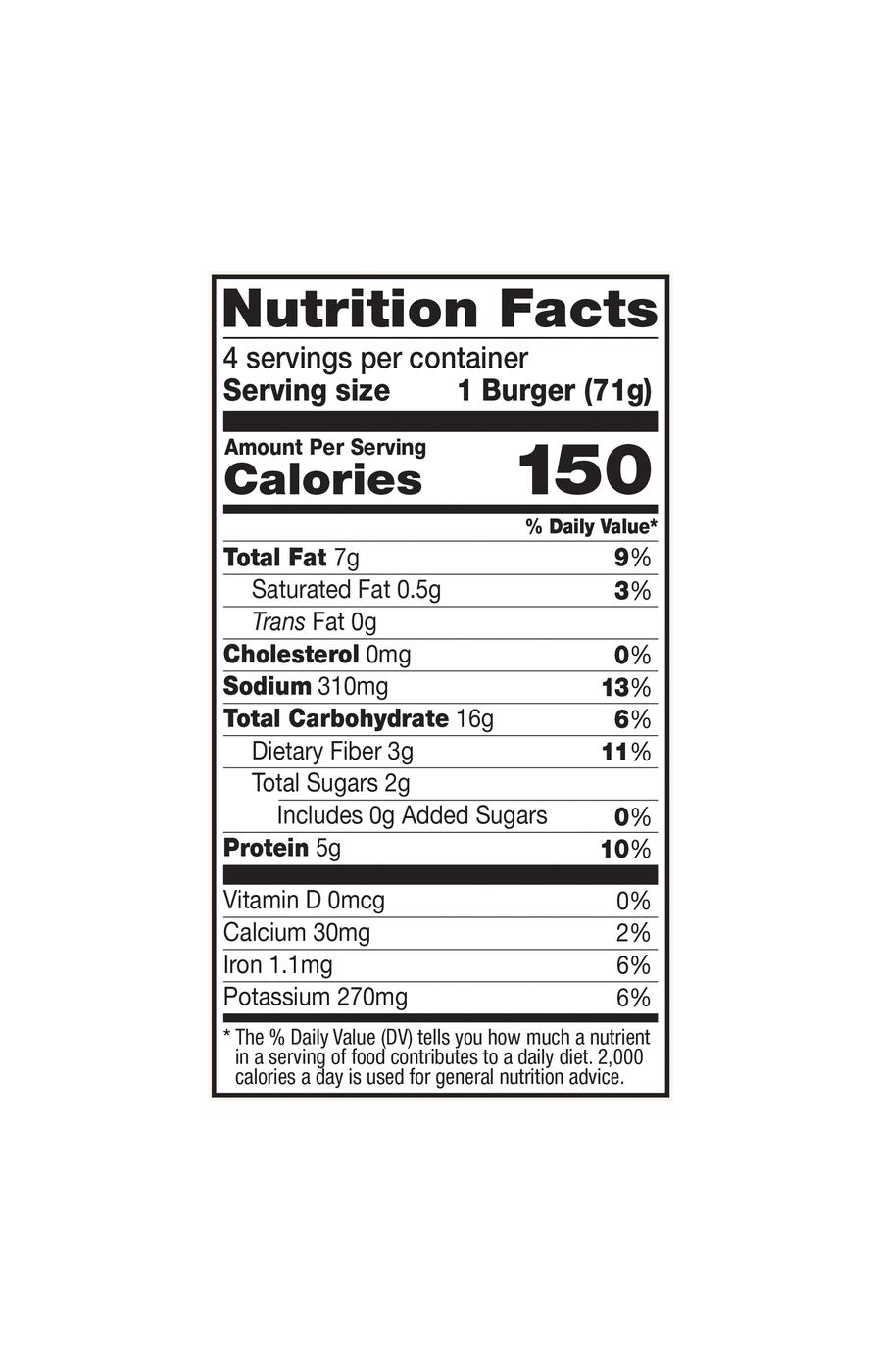 Dr. Praeger's Black Bean Quinoa Veggie Burgers; image 2 of 4