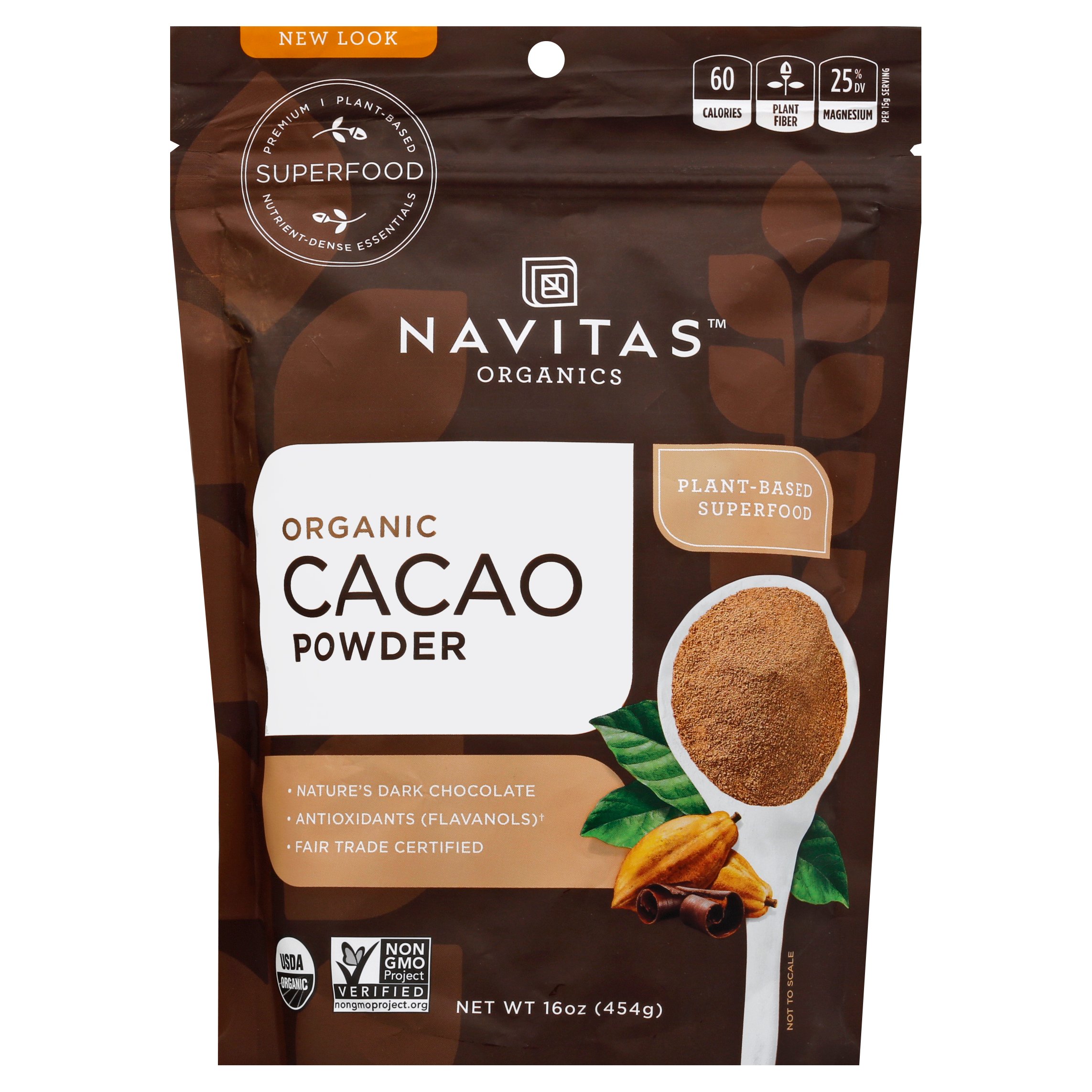 Navitas Organics Cacao Powder, 16 oz