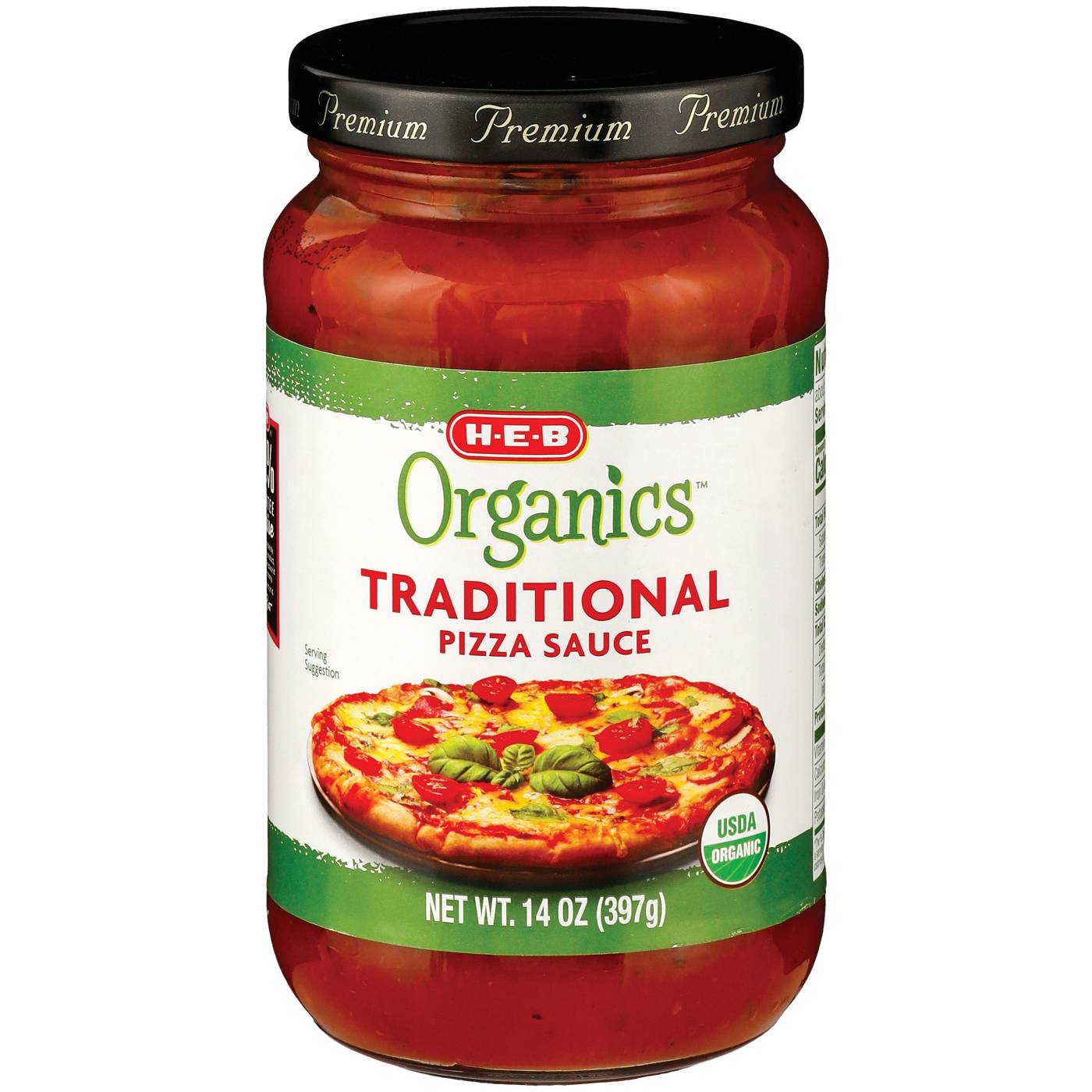 H-E-B Organics Traditional Pizza Sauce; image 1 of 2