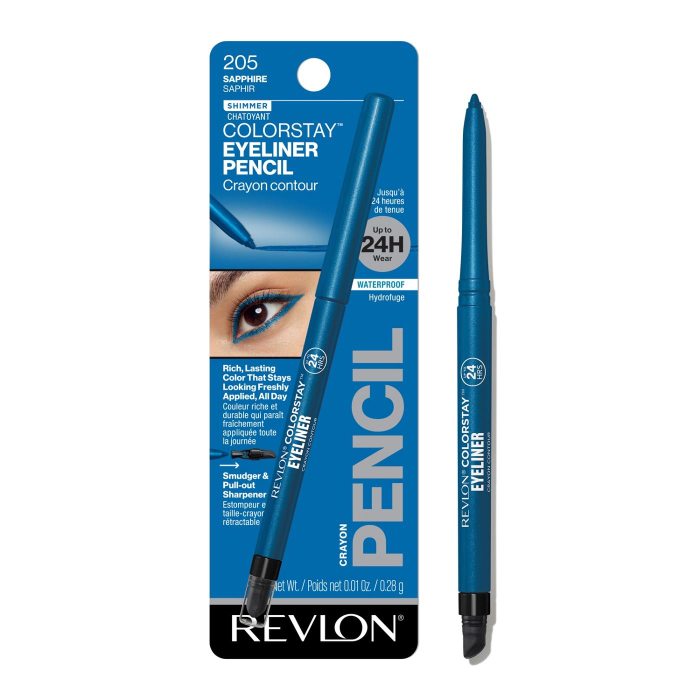 Revlon ColorStay Eyeliner Pencil, 205 Sapphire; image 1 of 9