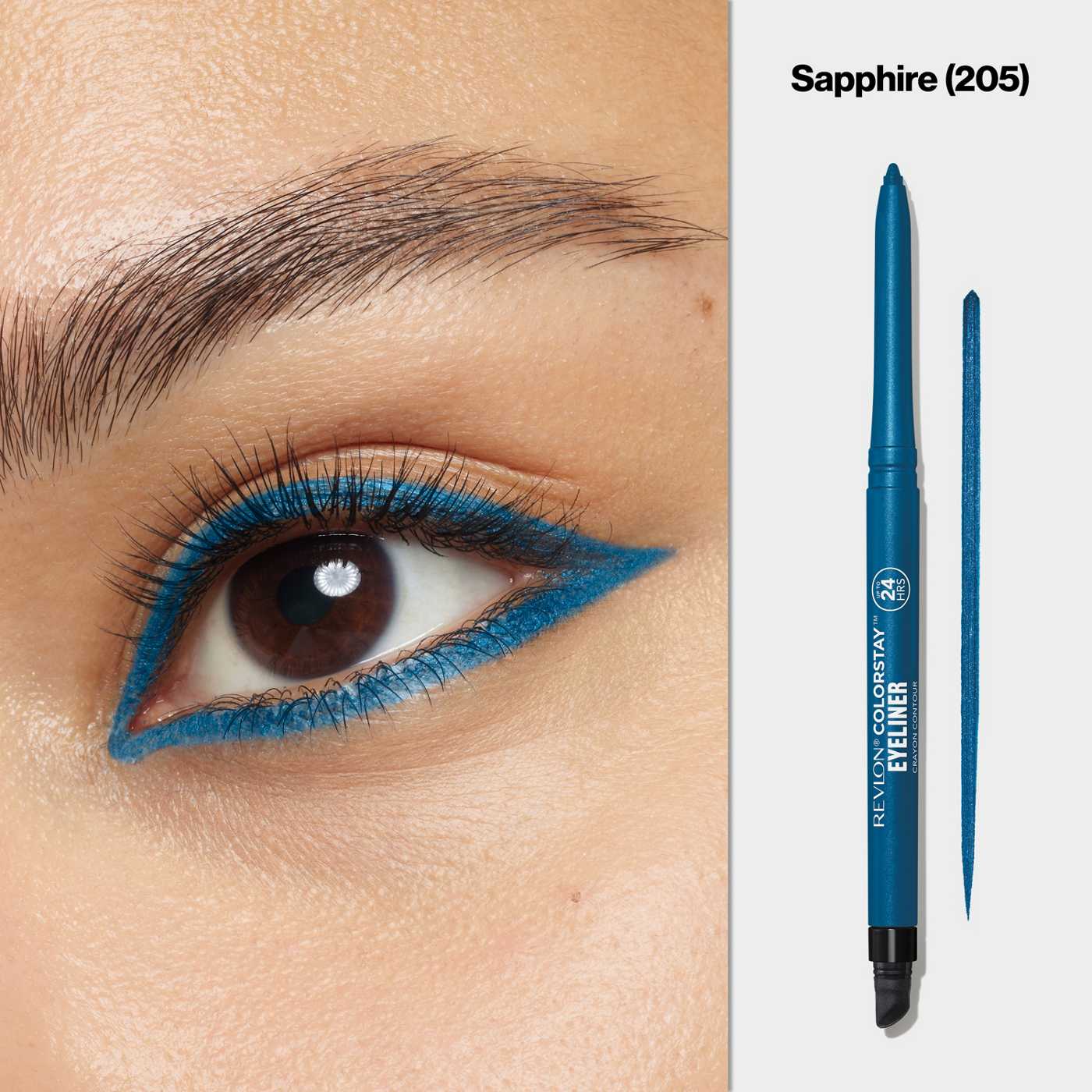 Revlon ColorStay Eyeliner Pencil, 205 Sapphire; image 9 of 9