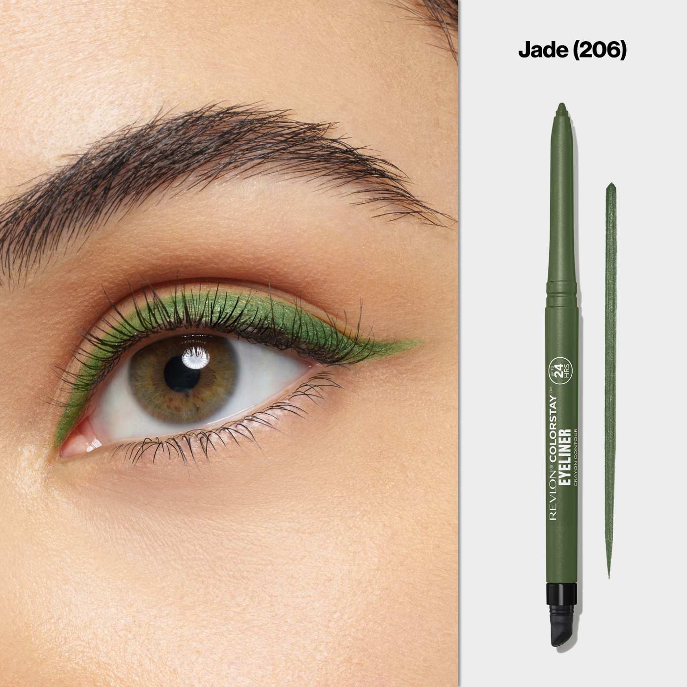 Revlon ColorStay Eyeliner Pencil, 206 Jade; image 3 of 9