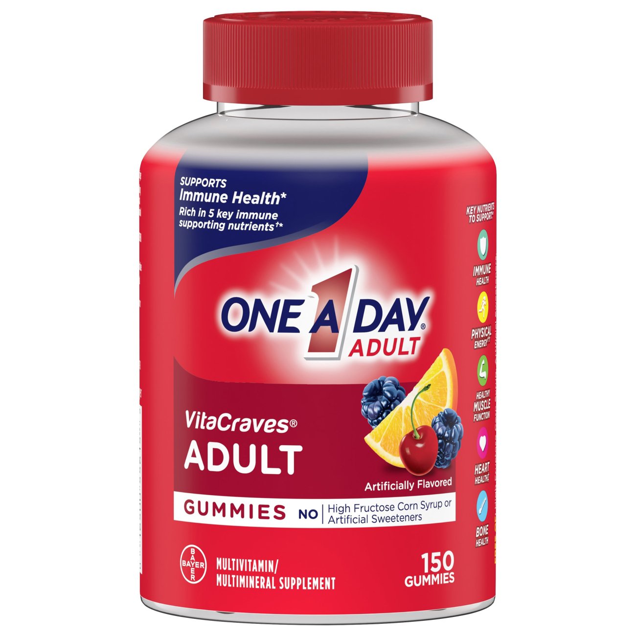 One A Day Vitacraves Adult Multivitamin Gummies - Shop Multivitamins at ...