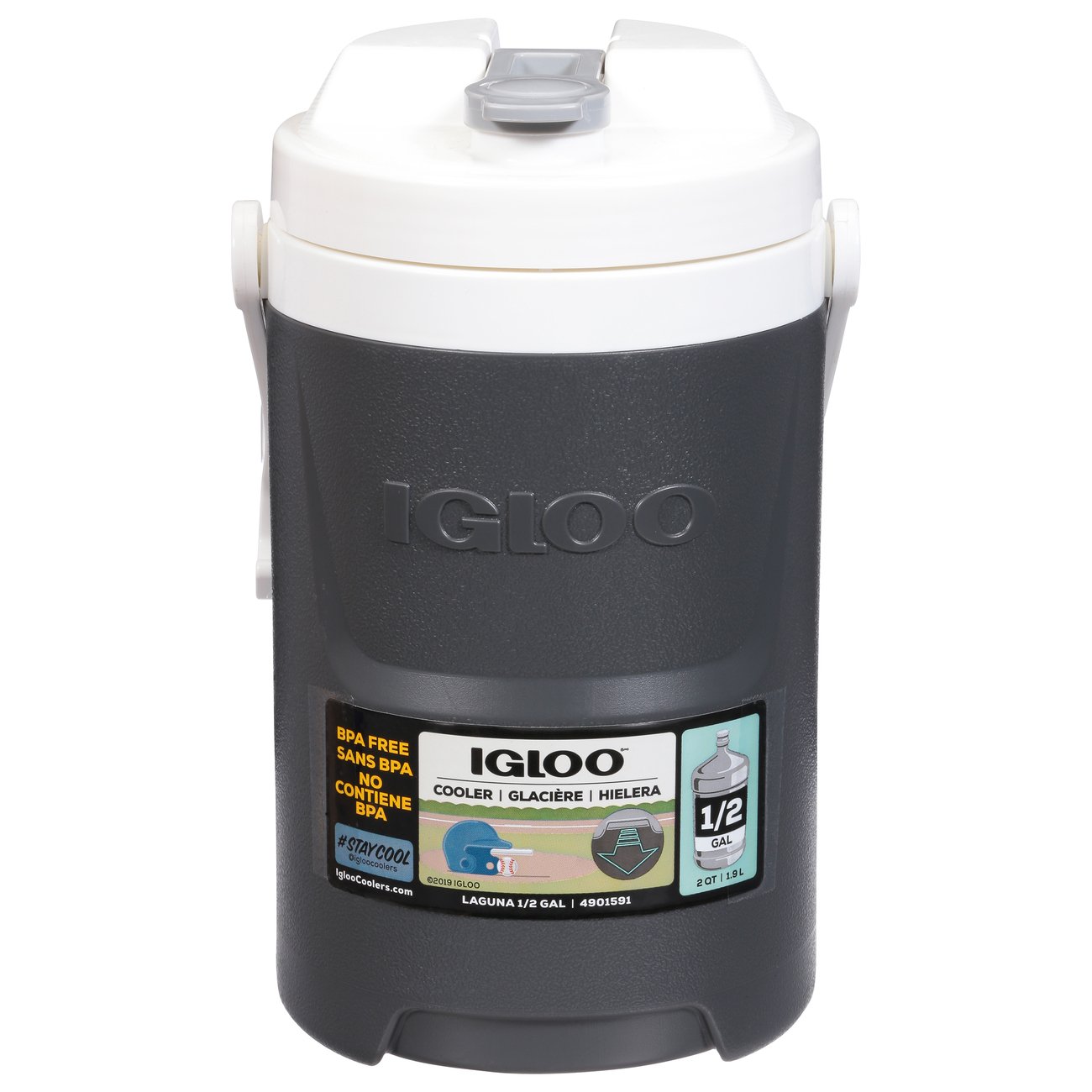 Igloo Charcoal Half Gallon Sport Cooler Shop Insulators & Coolers at
