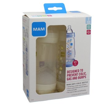 MAM Anti-Colic, Assorted Colors, 9 oz Bottles, 2 ct