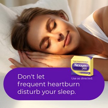 Nexium 24HR Acid Reducer Heartburn Relief Capsules for All-Day and All-Night Protection from Frequent Heartburn with Esomeprazole Magnesium
