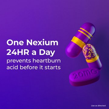Nexium 24HR Acid Reducer Heartburn Relief Capsules for All-Day and All-Night Protection from Frequent Heartburn with Esomeprazole Magnesium