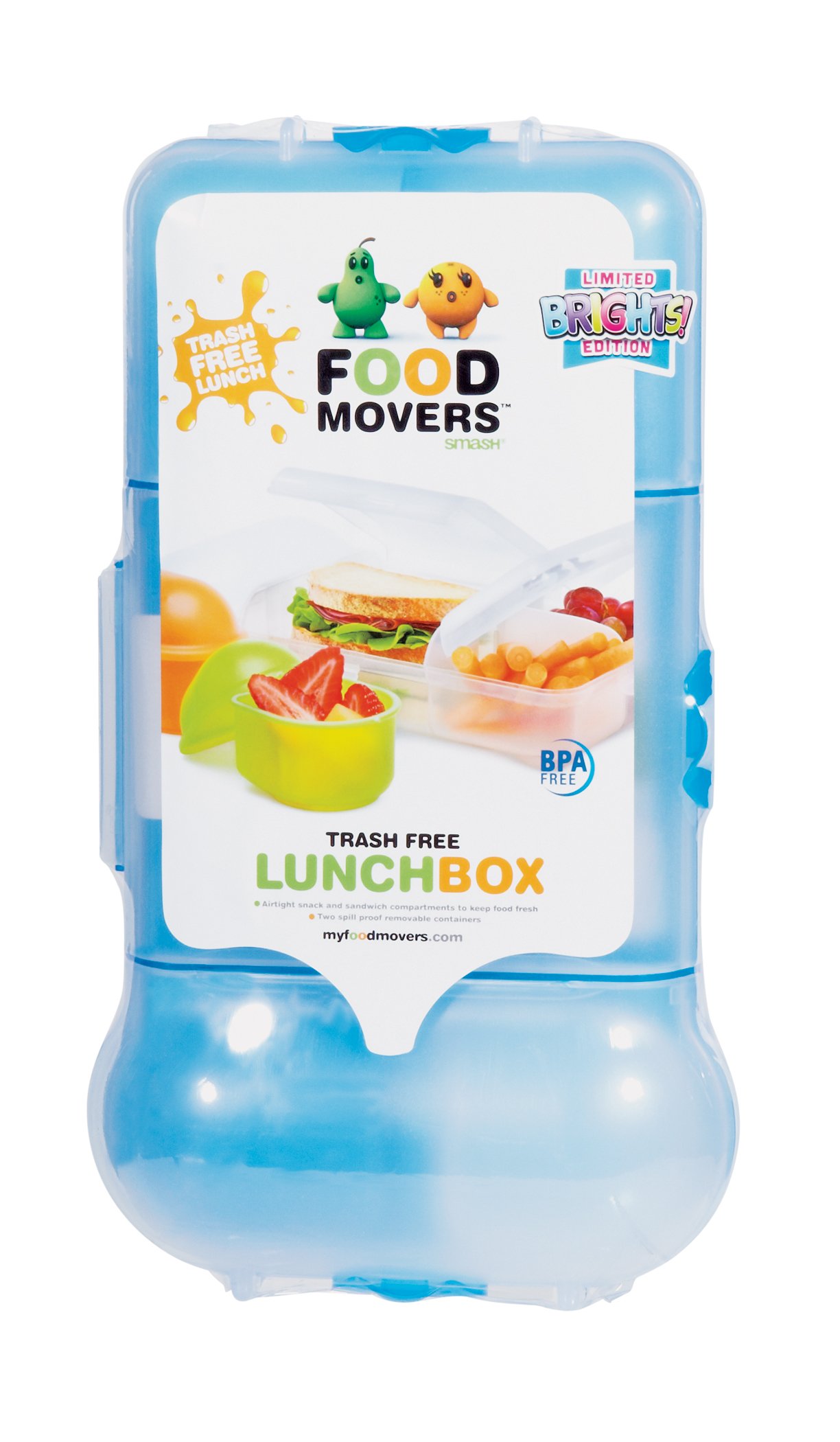 Urman Rubbish Free Lunch Box Brights, Blue Shop Lunch Boxes at HEB