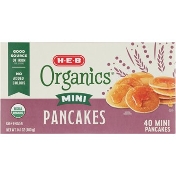 H-E-B Organics Frozen Mini Pancakes