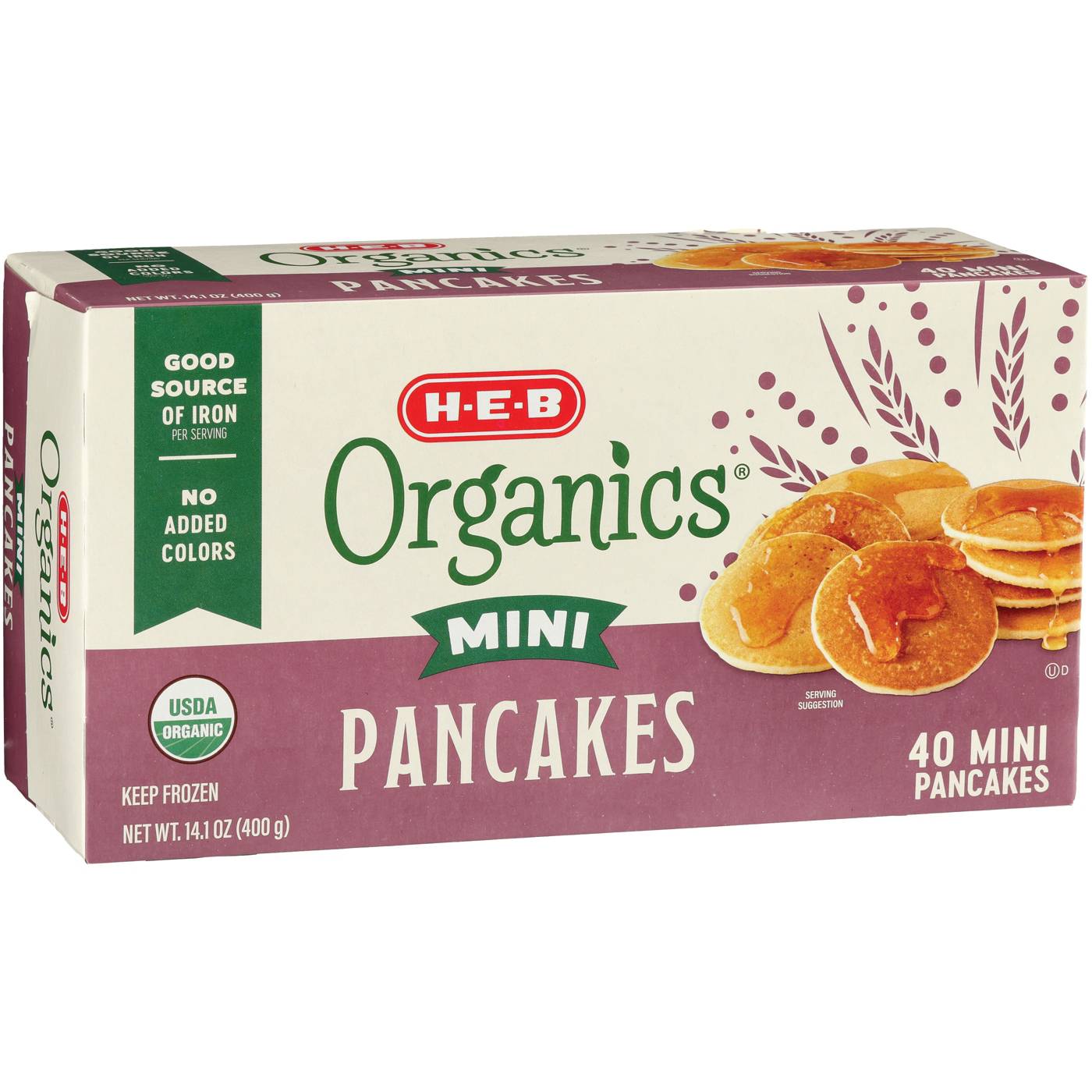 H-E-B Organics Frozen Mini Pancakes; image 2 of 2