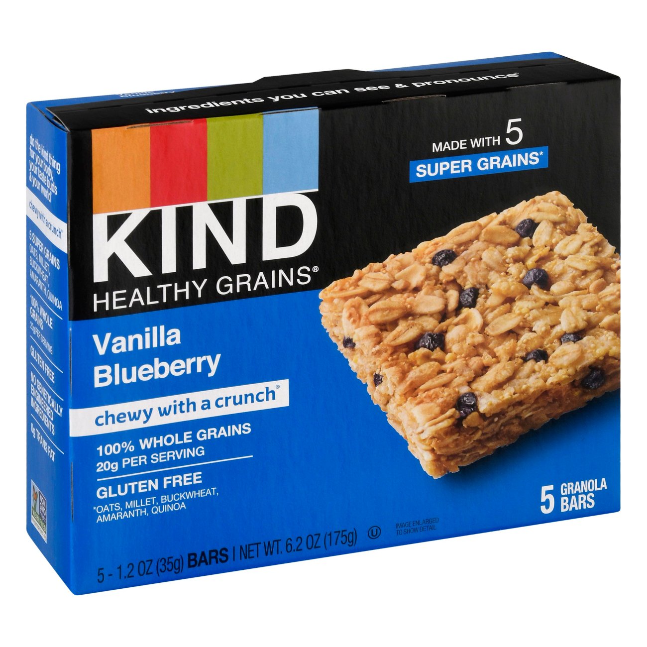 Kind Healthy Grains Vanilla Blueberry Bars Shop Granola & Snack Bars