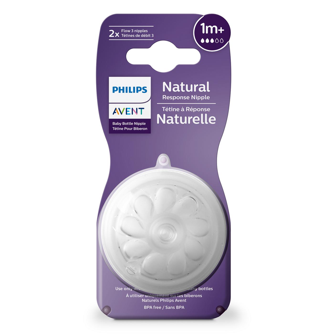 Avent Natural Nipple Medium Flow 3M+; image 1 of 5