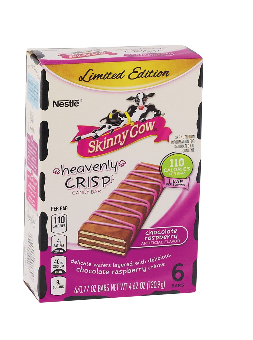 Skinny Cow Heavenly Crisp Chocolate Raspberry Candy Bar Shop Candy at