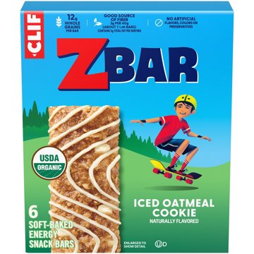 Clif Kid ZBar Energy Snack Bars - Iced Oatmeal Cookie, 6 pk