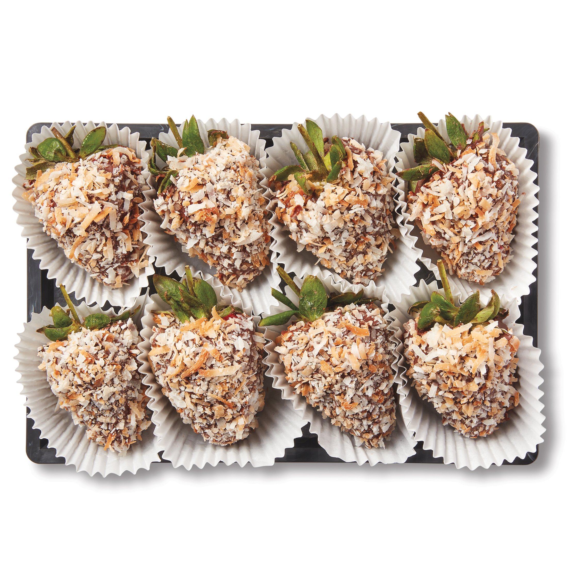 HEB Bakery Gourmet ChocolateDipped Strawberries Toasted Coconut