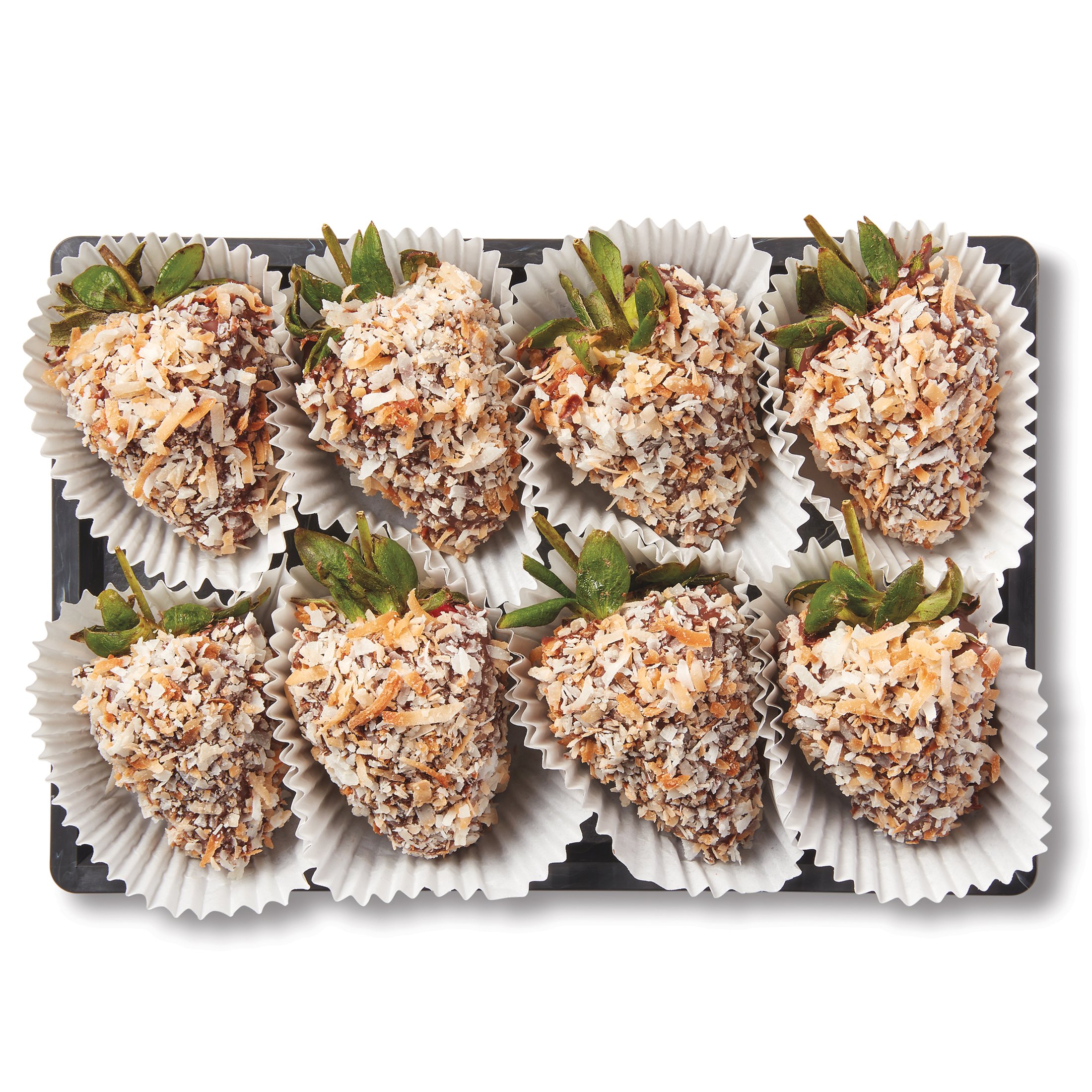 H-E-B Bakery Gourmet Chocolate-Dipped Strawberries - Toasted Coconut ...