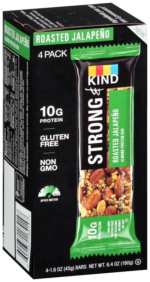 Kind Strong Roasted Jalapeno Almond Bars Shop Granola & Snack Bars at