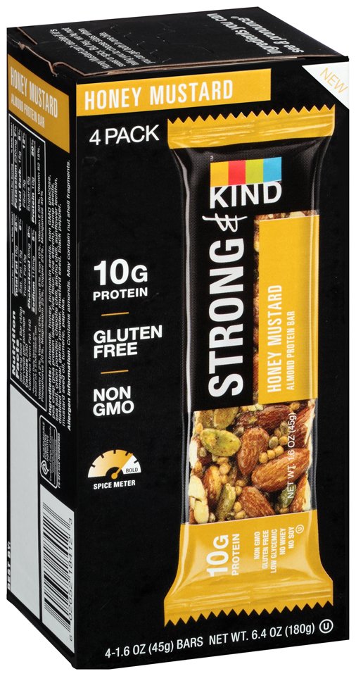Kind Strong Honey Mustard Almond Bars Shop Granola & Snack Bars at HEB