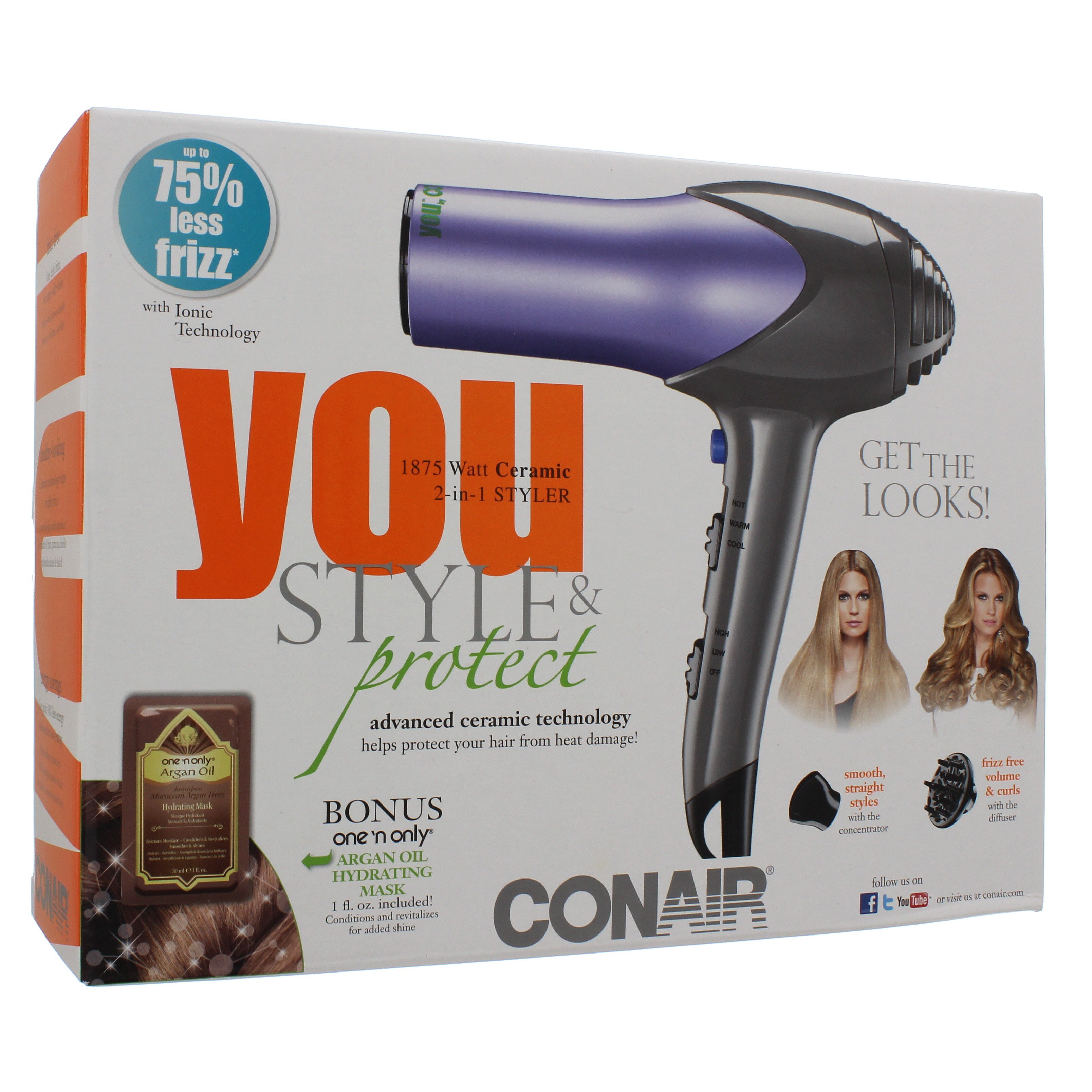 Conair YOU Style & Protect Hair Dryer - Shop Conair YOU Style & Protect Hair  Dryer - Shop Conair YOU Style & Protect Hair Dryer - Shop Conair YOU Style  & Protect