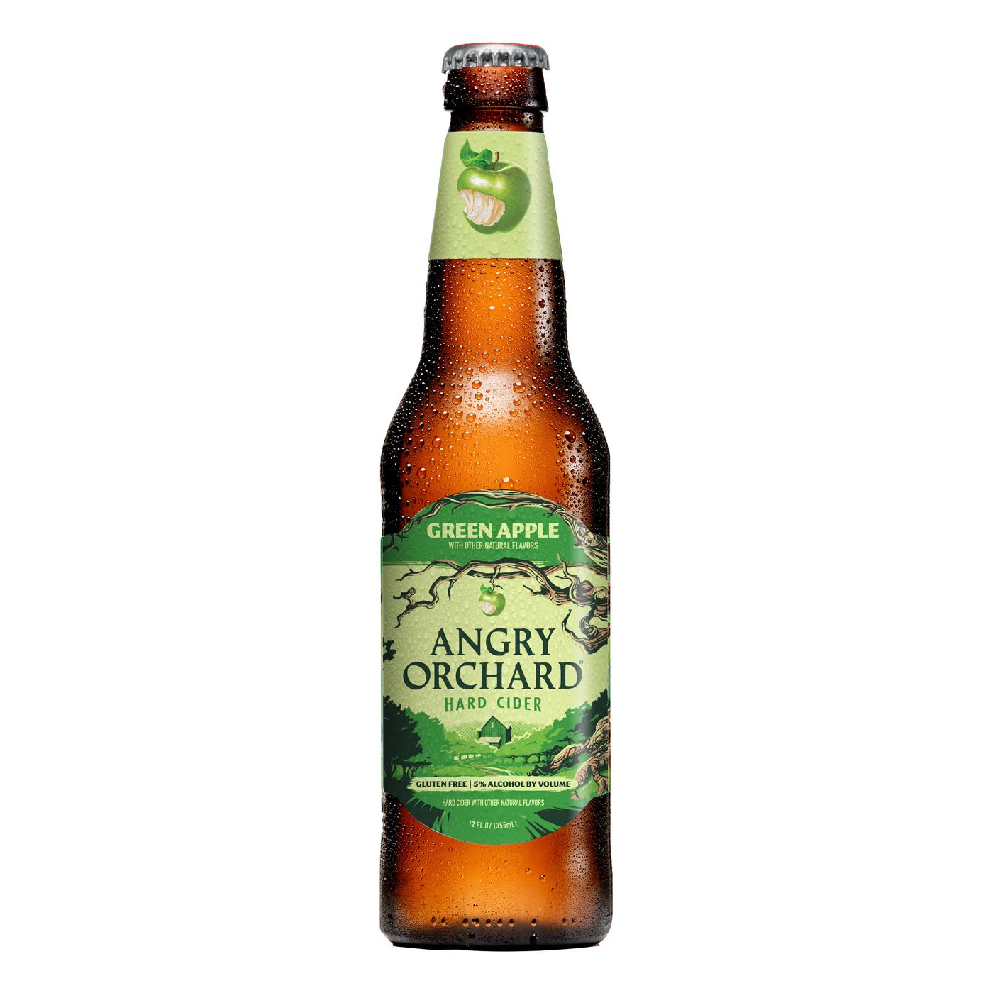 Angry Orchard Green Apple Hard Cider 6 pk Bottles; image 3 of 3