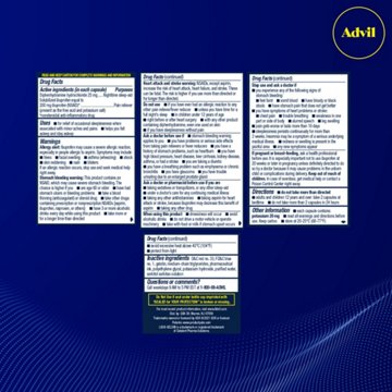 Advil PM Liqui-Gels Pain Reliever and Nighttime Sleep Aid, Ibuprofen for Pain Relief and Diphenhydramine HCL for a Sleep Aid