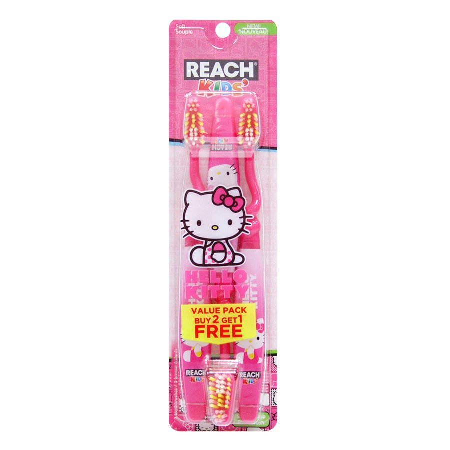 Reach Kid's Hello Kitty Toothbrush Value Pack Shop Toothbrushes at HEB
