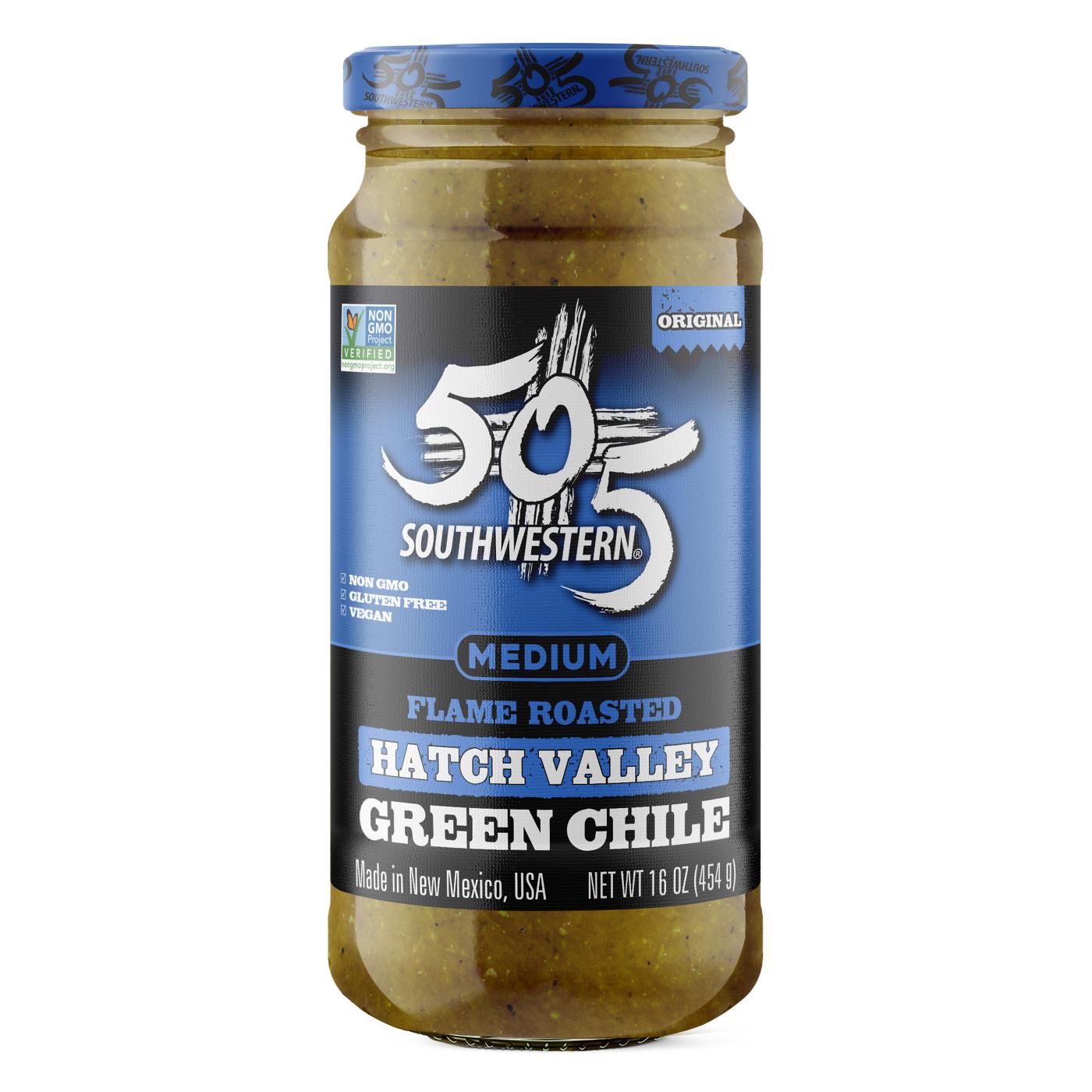 渇き('57インド) 505 Southwestern Medium Flame Roasted Hatch Valley Green Chile