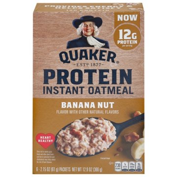 Quaker Select Starts Protein Banana Nut Instant Oatmeal, 6 ct