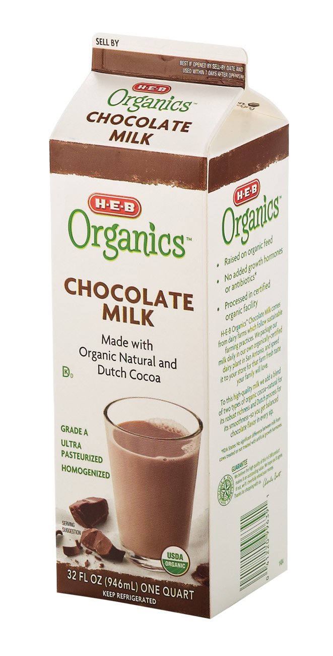 HEB Organics Chocolate Milk Shop Milk at HEB