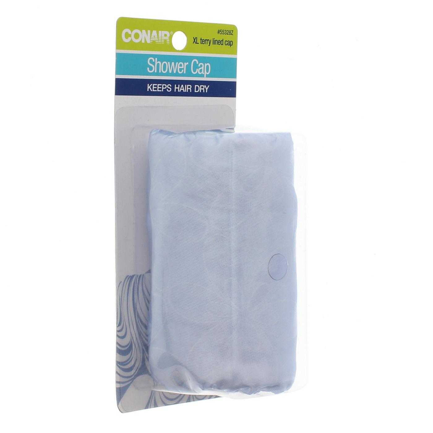 Conair Terry Lined Shower Cap, Assorted Colors; image 1 of 3
