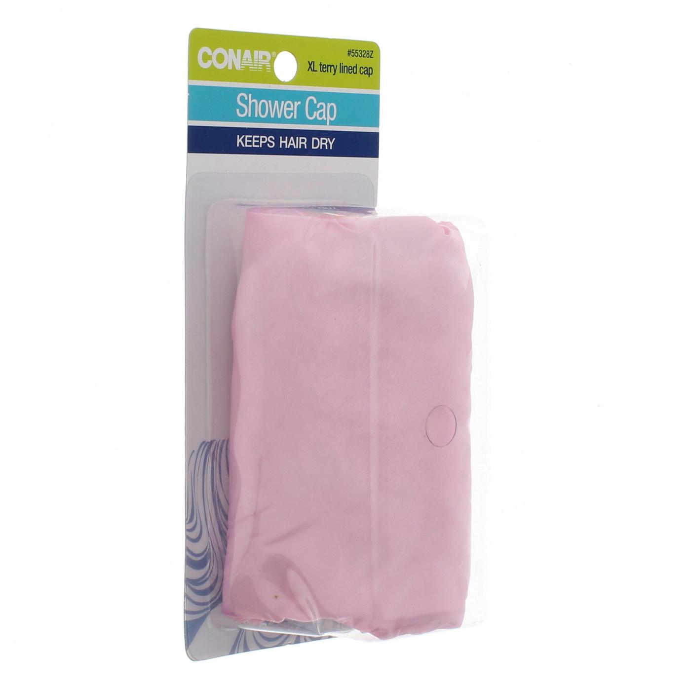 Conair Terry Lined Shower Cap, Assorted Colors; image 2 of 3