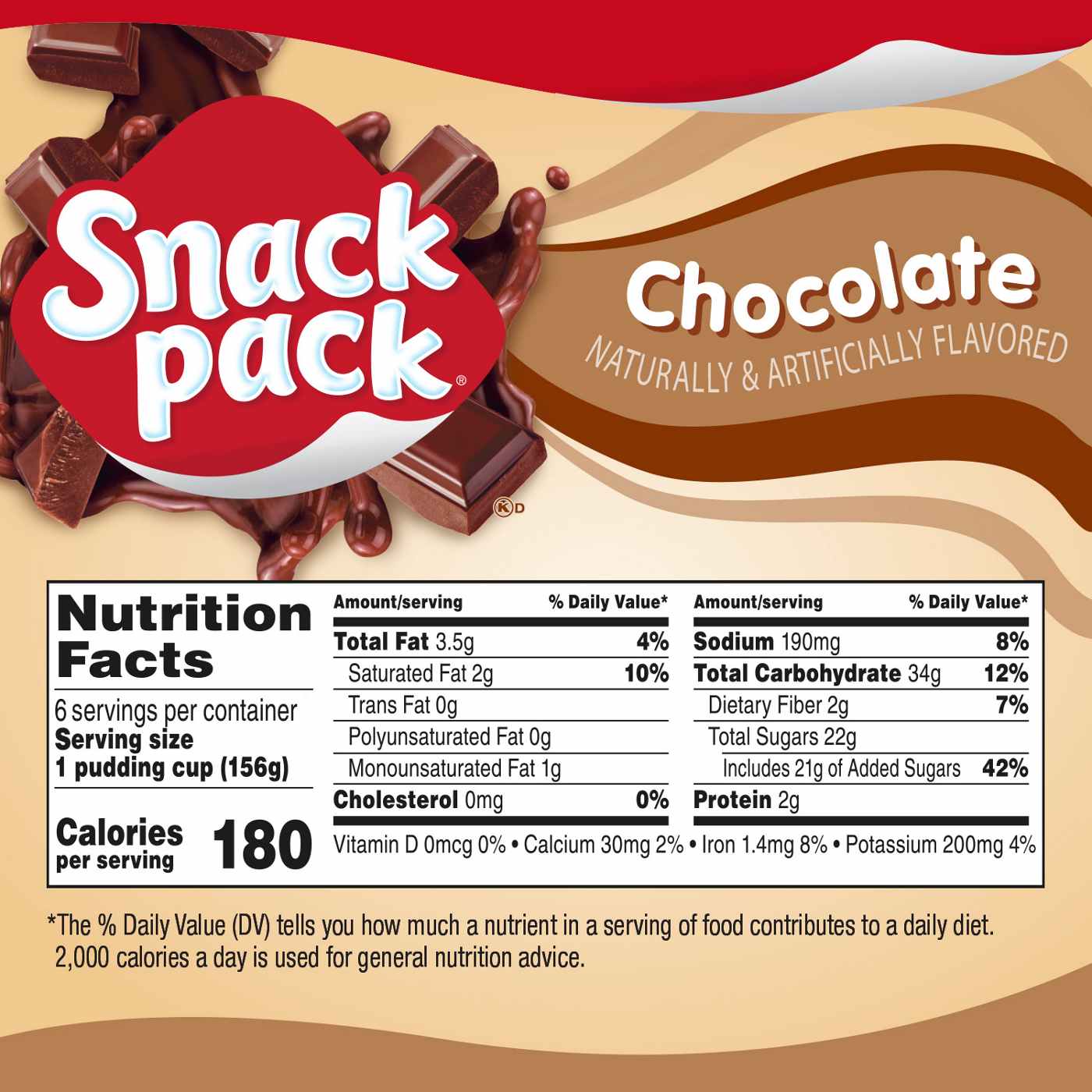 Snack Pack Super Size Chocolate Pudding Cups; image 2 of 7