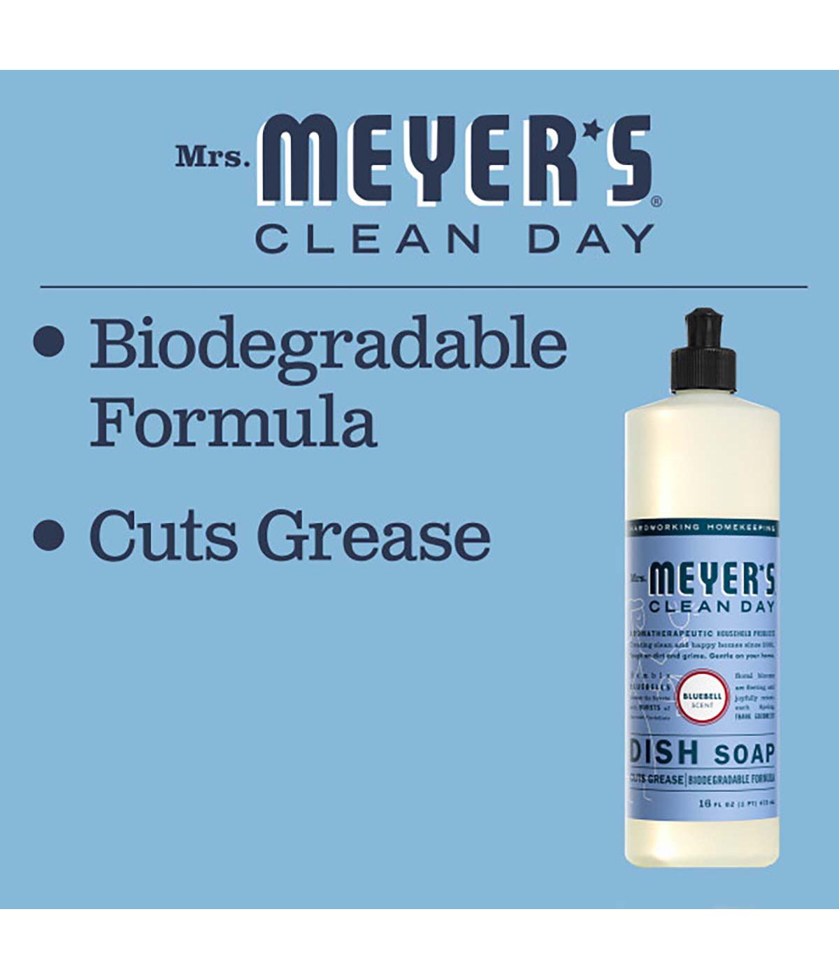 Mrs. Meyer's Clean Day Bluebell Scent Dish Soap; image 5 of 6
